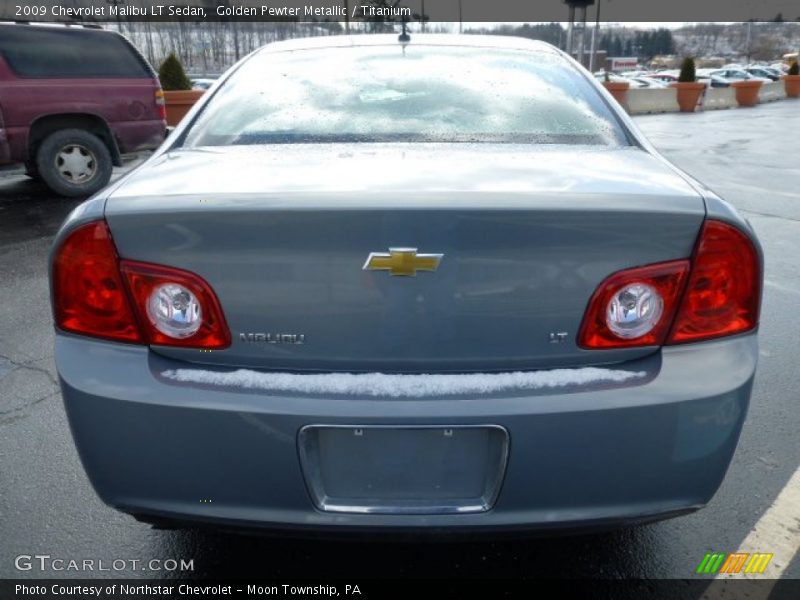 Golden Pewter Metallic / Titanium 2009 Chevrolet Malibu LT Sedan