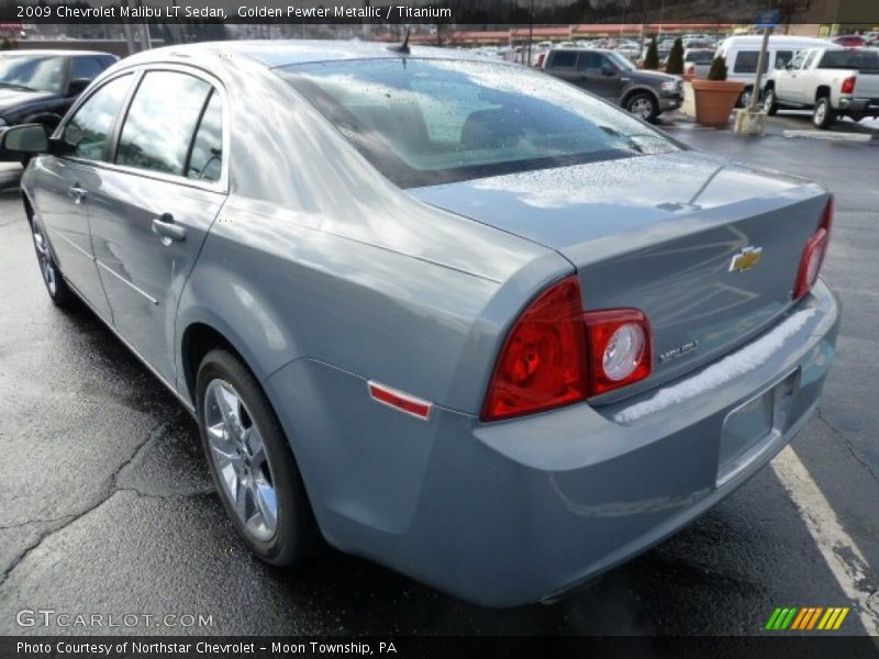 Golden Pewter Metallic / Titanium 2009 Chevrolet Malibu LT Sedan