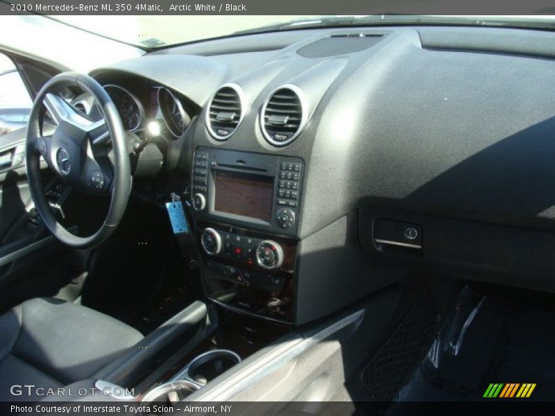 Arctic White / Black 2010 Mercedes-Benz ML 350 4Matic