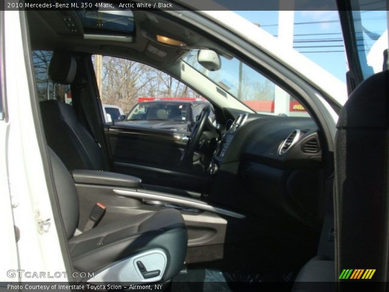 Arctic White / Black 2010 Mercedes-Benz ML 350 4Matic