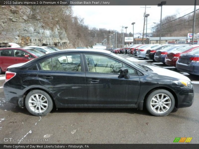 Obsidian Black Pearl / Ivory 2013 Subaru Impreza 2.0i Premium 4 Door