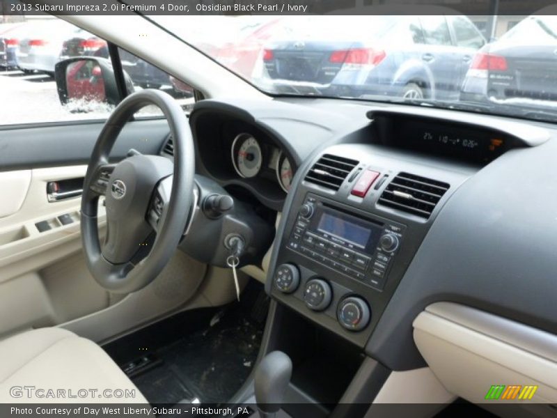 Obsidian Black Pearl / Ivory 2013 Subaru Impreza 2.0i Premium 4 Door