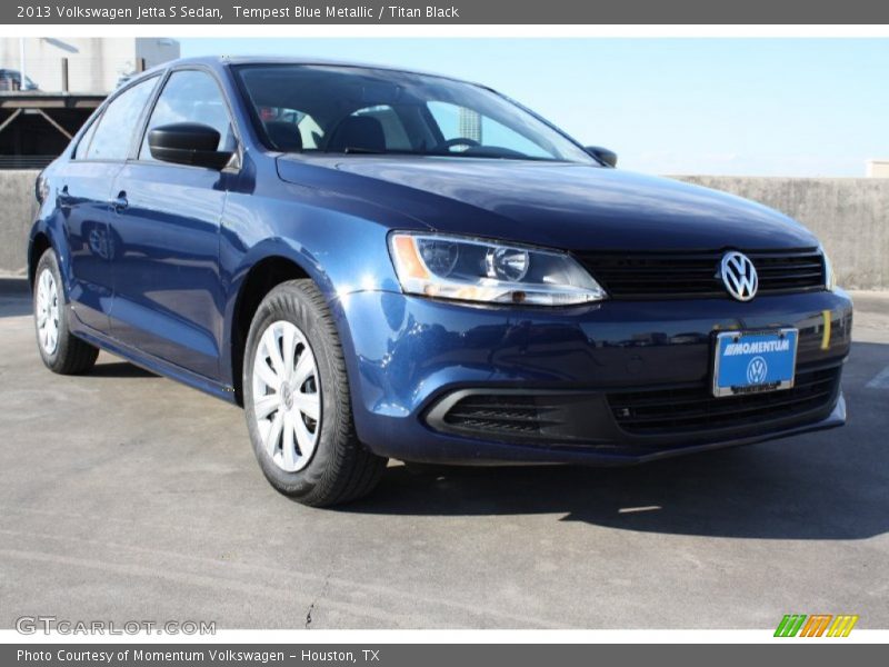 Tempest Blue Metallic / Titan Black 2013 Volkswagen Jetta S Sedan