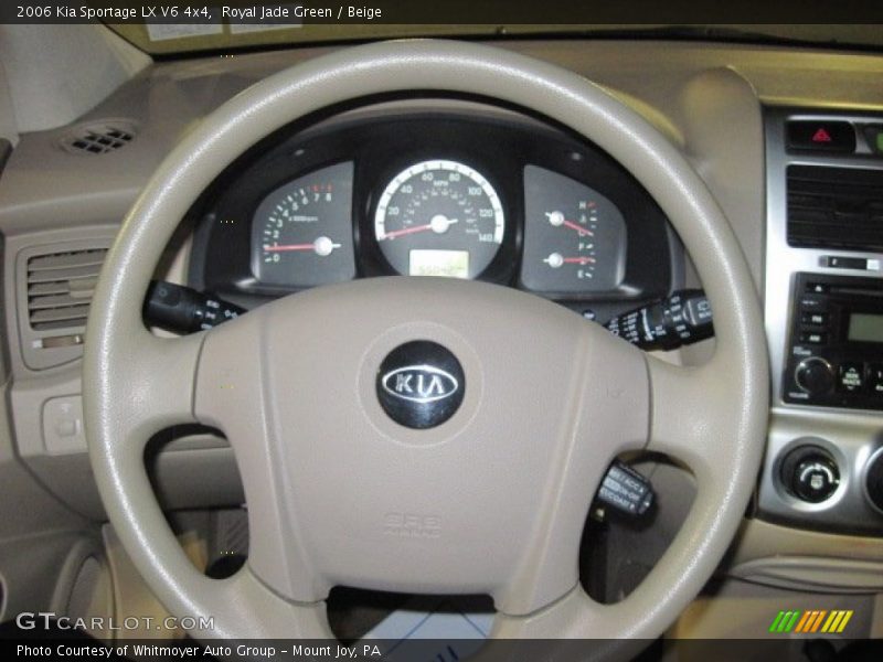 Royal Jade Green / Beige 2006 Kia Sportage LX V6 4x4