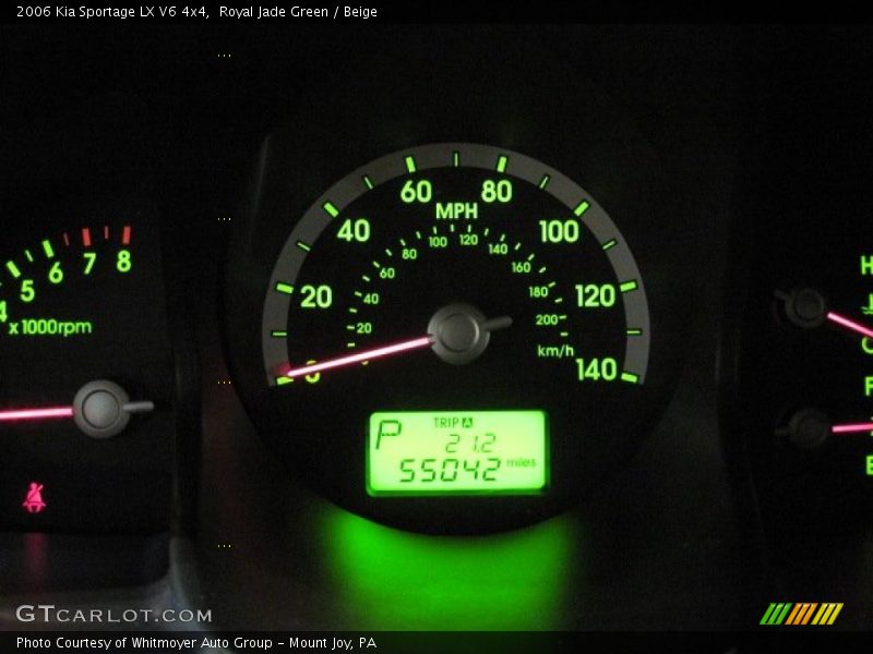 Royal Jade Green / Beige 2006 Kia Sportage LX V6 4x4