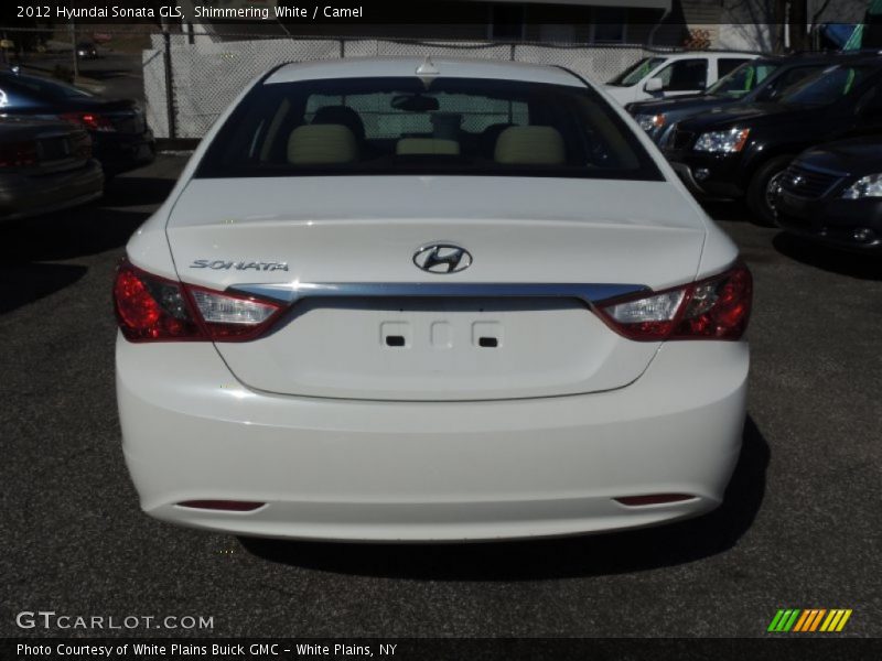 Shimmering White / Camel 2012 Hyundai Sonata GLS