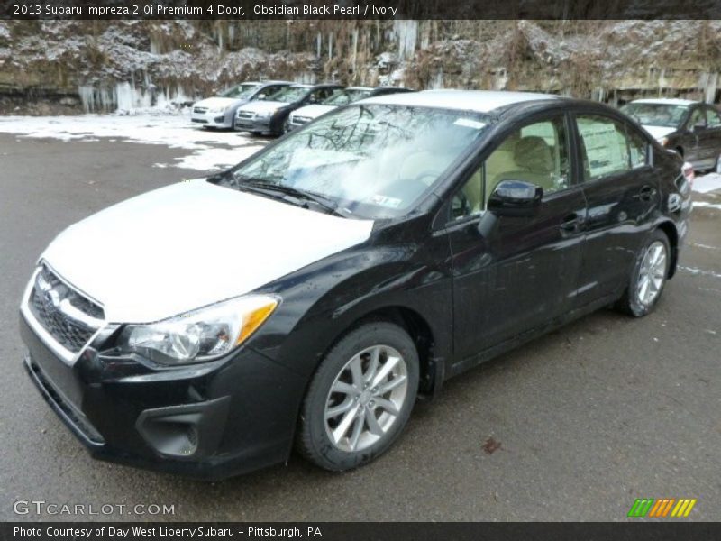 Obsidian Black Pearl / Ivory 2013 Subaru Impreza 2.0i Premium 4 Door