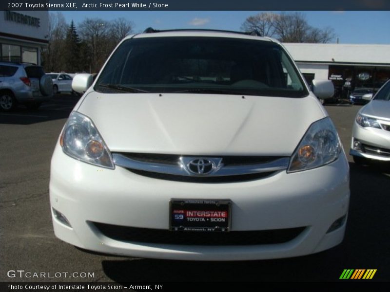 Arctic Frost Pearl White / Stone 2007 Toyota Sienna XLE