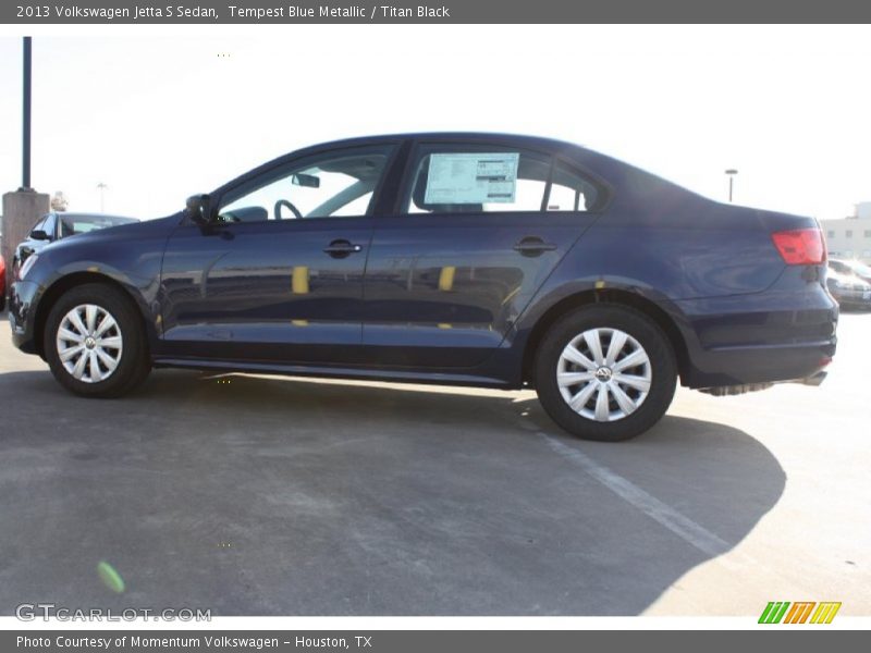 Tempest Blue Metallic / Titan Black 2013 Volkswagen Jetta S Sedan