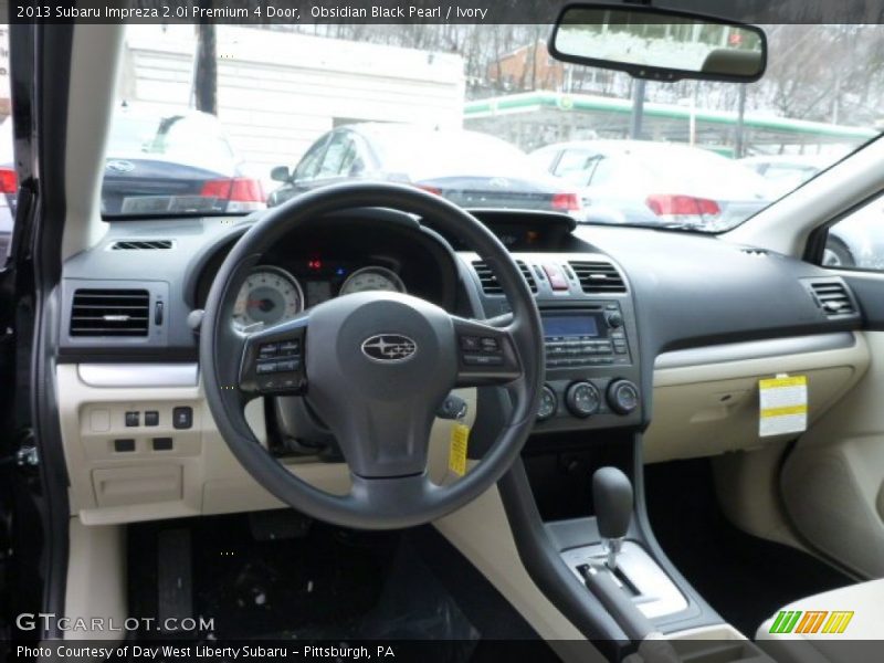 Obsidian Black Pearl / Ivory 2013 Subaru Impreza 2.0i Premium 4 Door