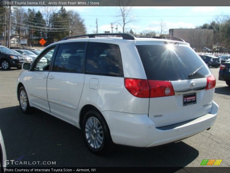 Arctic Frost Pearl White / Stone 2007 Toyota Sienna XLE
