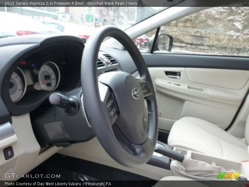 Obsidian Black Pearl / Ivory 2013 Subaru Impreza 2.0i Premium 4 Door