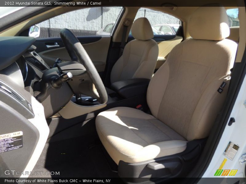 Shimmering White / Camel 2012 Hyundai Sonata GLS