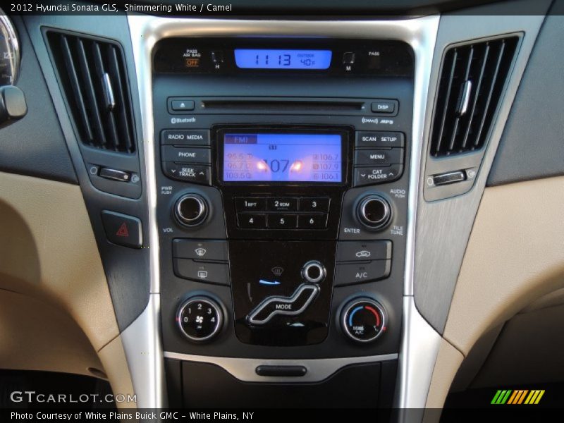 Shimmering White / Camel 2012 Hyundai Sonata GLS