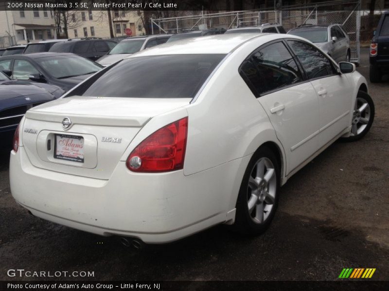 Winter Frost Pearl / Cafe Latte 2006 Nissan Maxima 3.5 SE