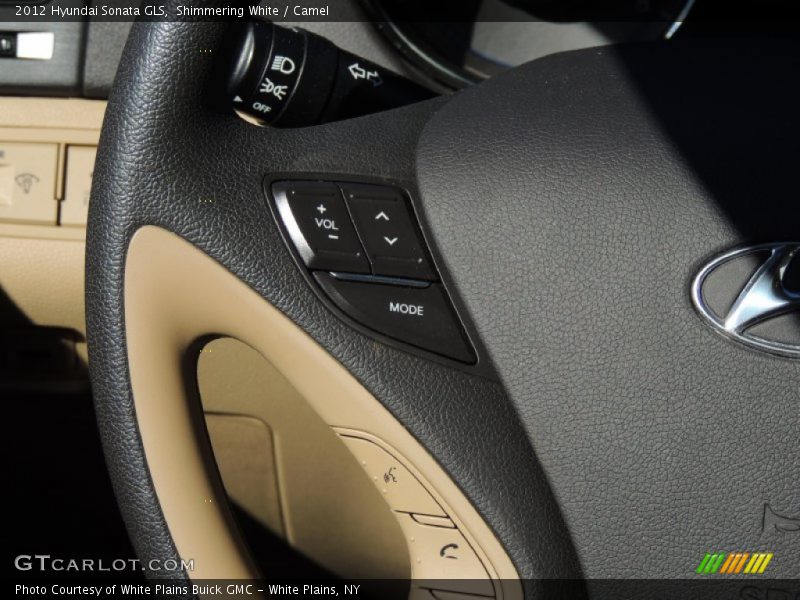 Shimmering White / Camel 2012 Hyundai Sonata GLS