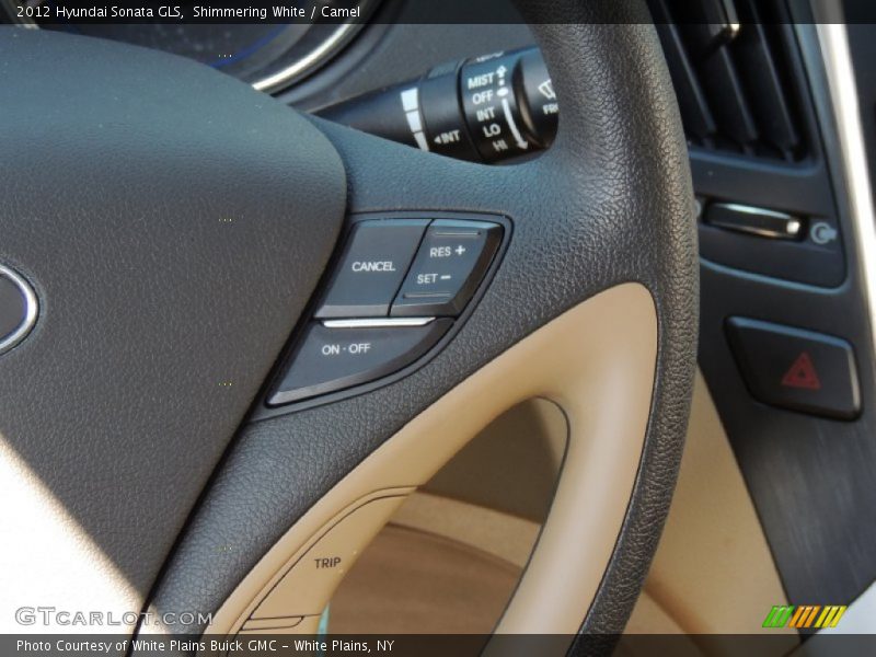 Shimmering White / Camel 2012 Hyundai Sonata GLS