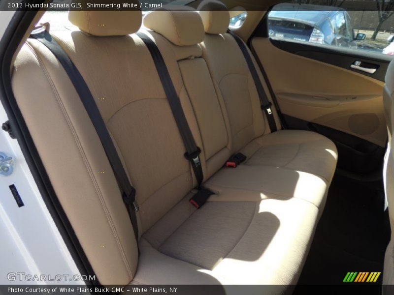 Shimmering White / Camel 2012 Hyundai Sonata GLS
