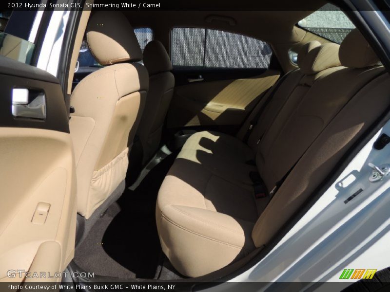 Shimmering White / Camel 2012 Hyundai Sonata GLS