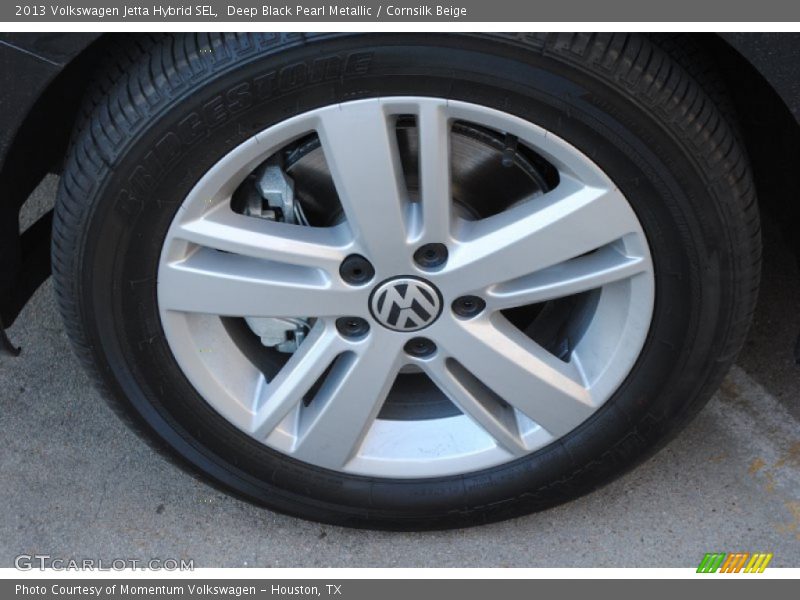 Deep Black Pearl Metallic / Cornsilk Beige 2013 Volkswagen Jetta Hybrid SEL