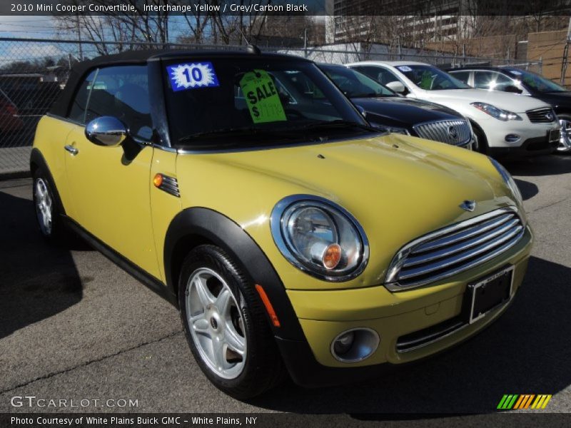 Interchange Yellow / Grey/Carbon Black 2010 Mini Cooper Convertible