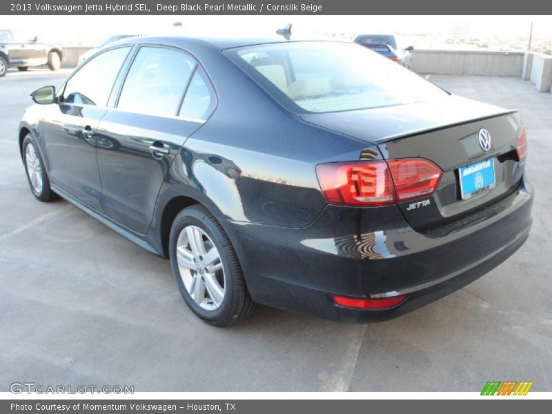 Deep Black Pearl Metallic / Cornsilk Beige 2013 Volkswagen Jetta Hybrid SEL