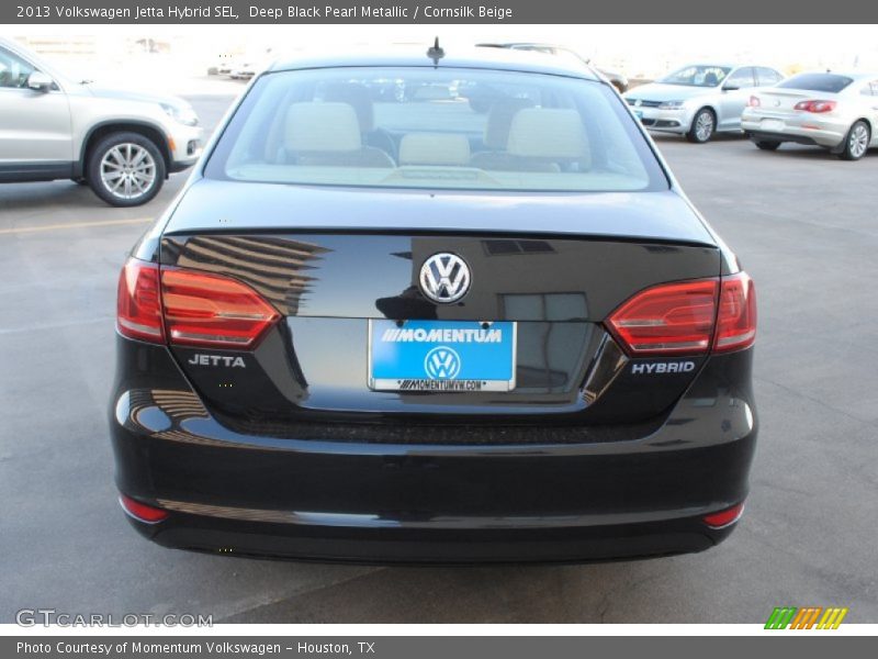 Deep Black Pearl Metallic / Cornsilk Beige 2013 Volkswagen Jetta Hybrid SEL
