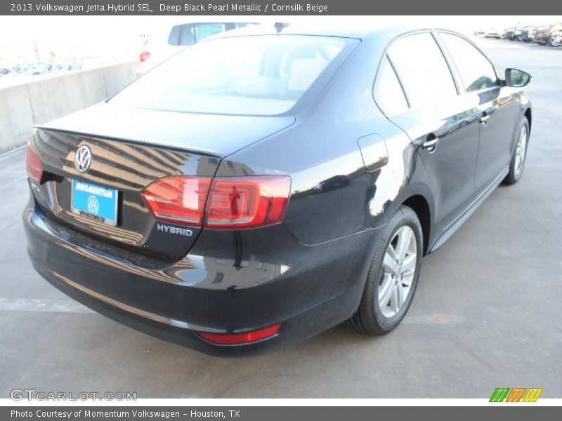 Deep Black Pearl Metallic / Cornsilk Beige 2013 Volkswagen Jetta Hybrid SEL
