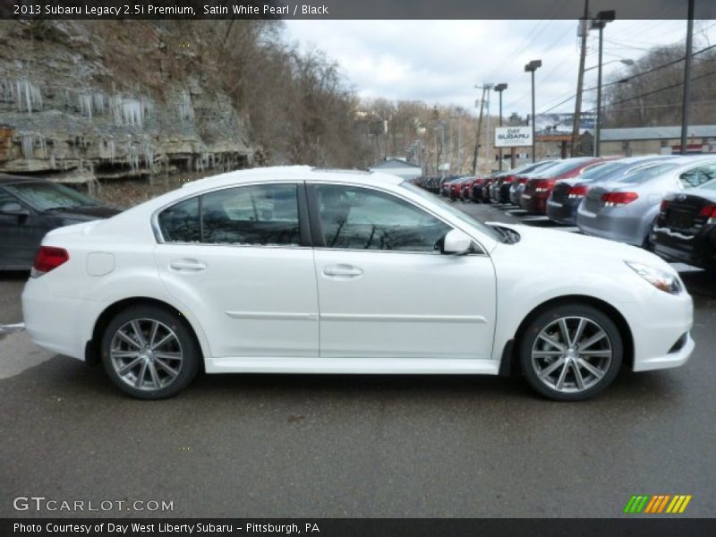 Satin White Pearl / Black 2013 Subaru Legacy 2.5i Premium