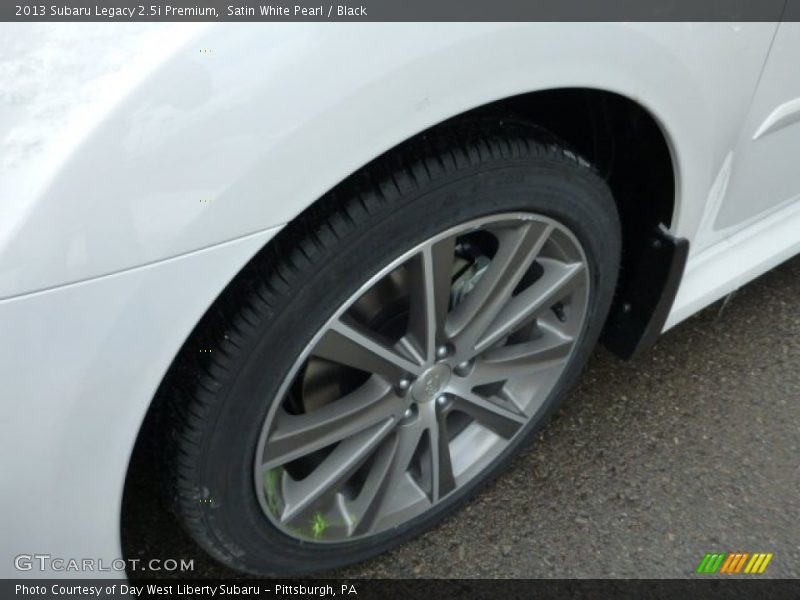 Satin White Pearl / Black 2013 Subaru Legacy 2.5i Premium