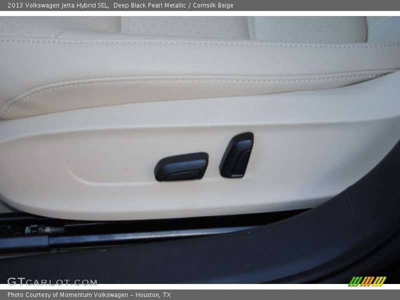 Deep Black Pearl Metallic / Cornsilk Beige 2013 Volkswagen Jetta Hybrid SEL
