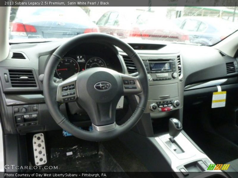 Satin White Pearl / Black 2013 Subaru Legacy 2.5i Premium