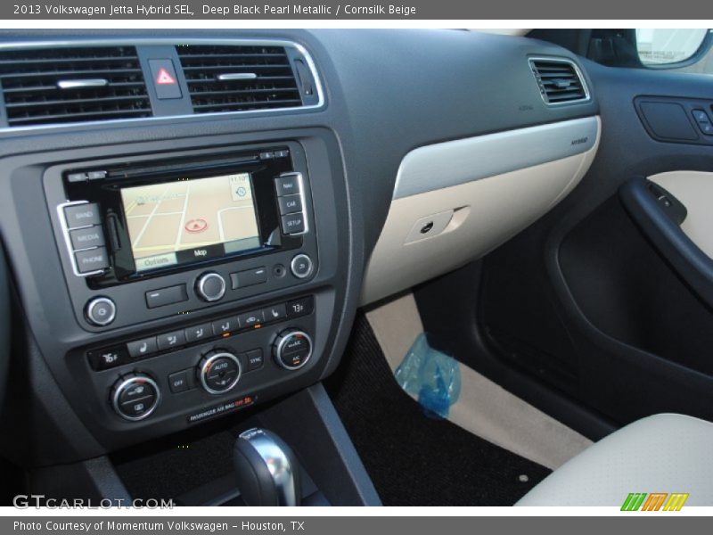 Deep Black Pearl Metallic / Cornsilk Beige 2013 Volkswagen Jetta Hybrid SEL