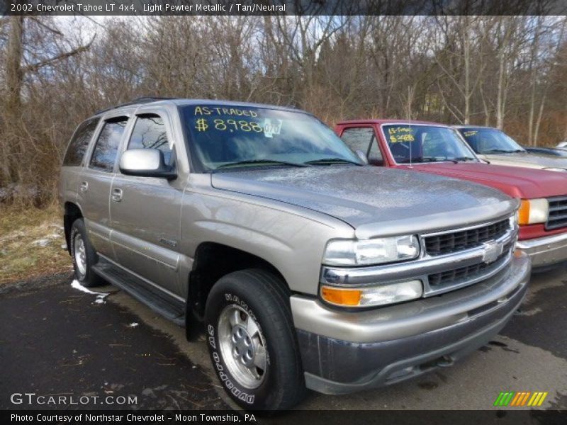 Light Pewter Metallic / Tan/Neutral 2002 Chevrolet Tahoe LT 4x4