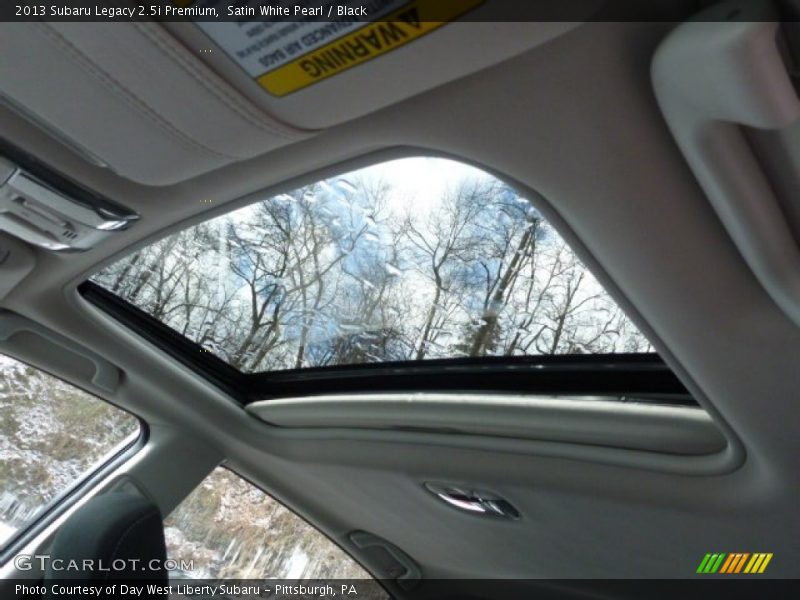 Satin White Pearl / Black 2013 Subaru Legacy 2.5i Premium