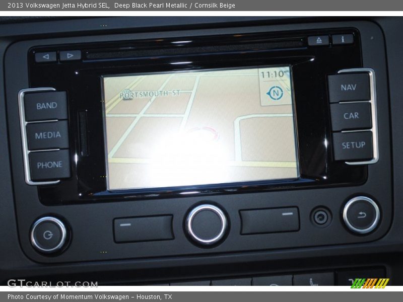 Deep Black Pearl Metallic / Cornsilk Beige 2013 Volkswagen Jetta Hybrid SEL