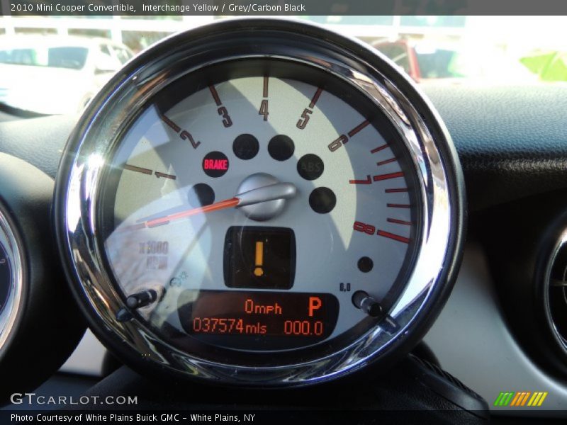 Interchange Yellow / Grey/Carbon Black 2010 Mini Cooper Convertible