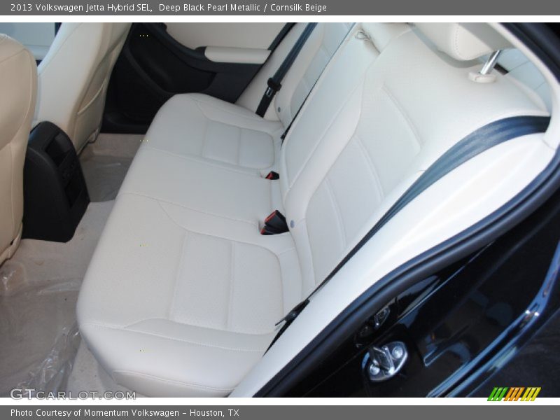 Deep Black Pearl Metallic / Cornsilk Beige 2013 Volkswagen Jetta Hybrid SEL