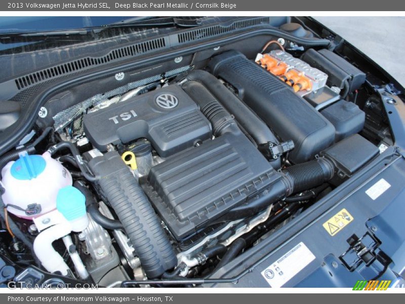 Deep Black Pearl Metallic / Cornsilk Beige 2013 Volkswagen Jetta Hybrid SEL