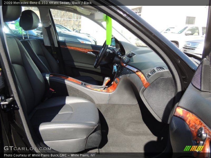 Black / Black 2009 Mercedes-Benz E 350 4Matic Sedan