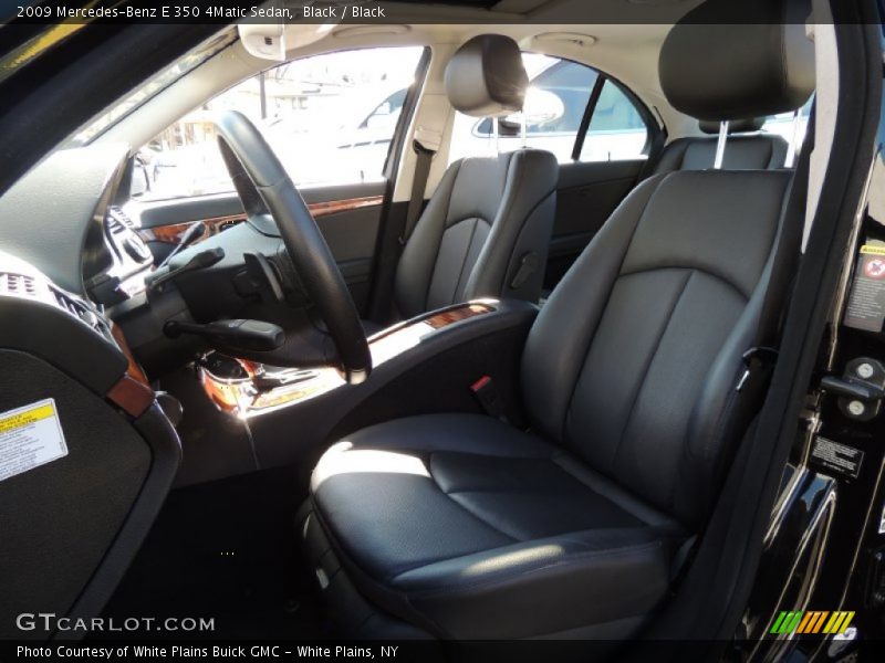 Black / Black 2009 Mercedes-Benz E 350 4Matic Sedan