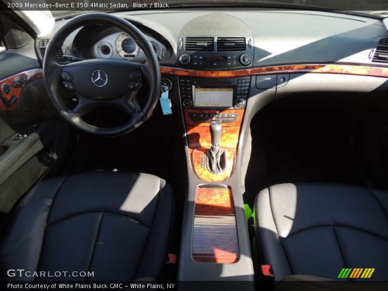 Black / Black 2009 Mercedes-Benz E 350 4Matic Sedan