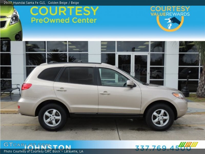 Golden Beige / Beige 2007 Hyundai Santa Fe GLS