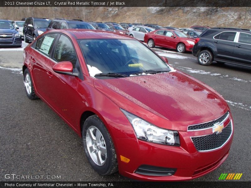 Crystal Red Metallic Tintcoat / Jet Black 2013 Chevrolet Cruze LT