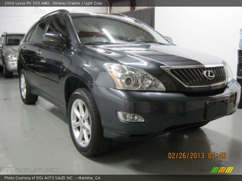Smokey Granite / Light Gray 2009 Lexus RX 350 AWD
