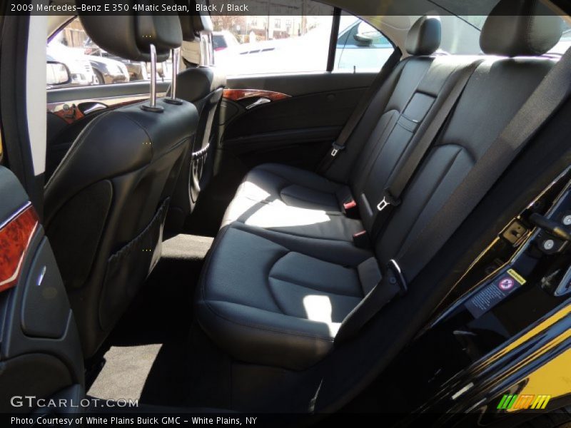 Black / Black 2009 Mercedes-Benz E 350 4Matic Sedan