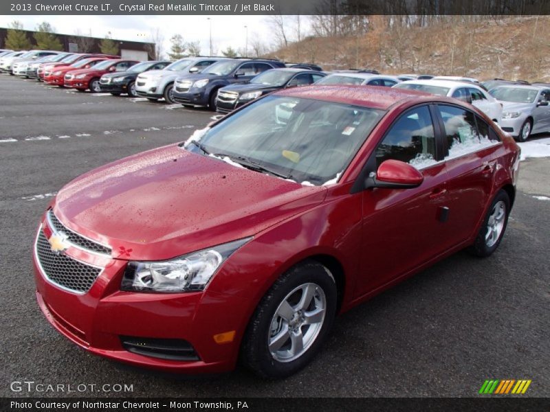 Crystal Red Metallic Tintcoat / Jet Black 2013 Chevrolet Cruze LT