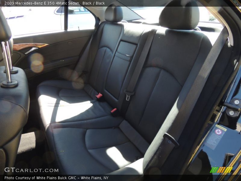 Black / Black 2009 Mercedes-Benz E 350 4Matic Sedan