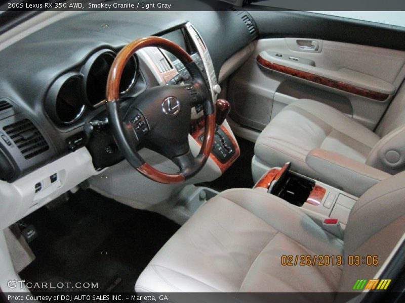 Smokey Granite / Light Gray 2009 Lexus RX 350 AWD