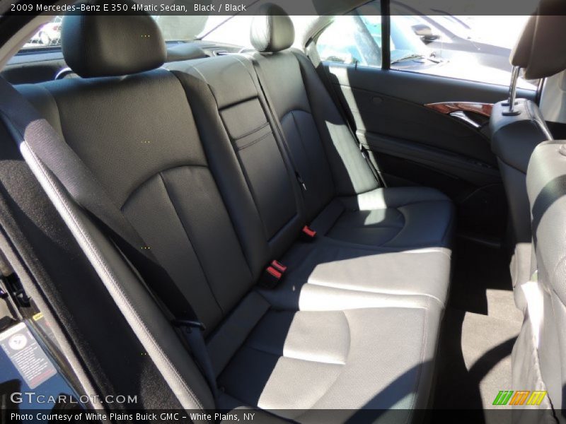 Black / Black 2009 Mercedes-Benz E 350 4Matic Sedan